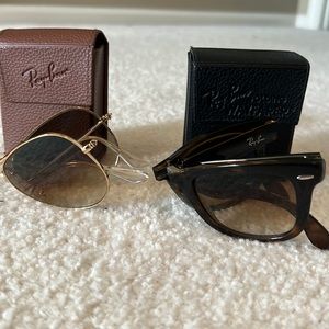 Folding RayBan bundle sunglasses
